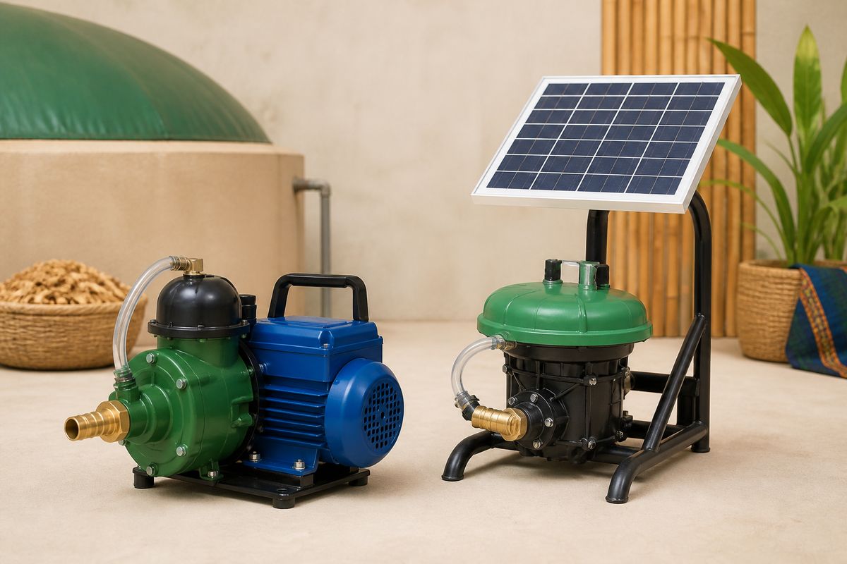Pompe à biogaz électrique — solution biogaz Biomass Energy